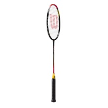 Wilson Badmintonschläger Recon 370 (flexibel, kopflastig) schwarz/rot - besaitet -